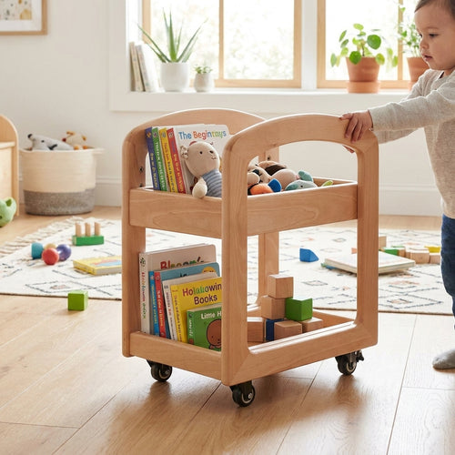 2-Tier Movable Storage Shelf